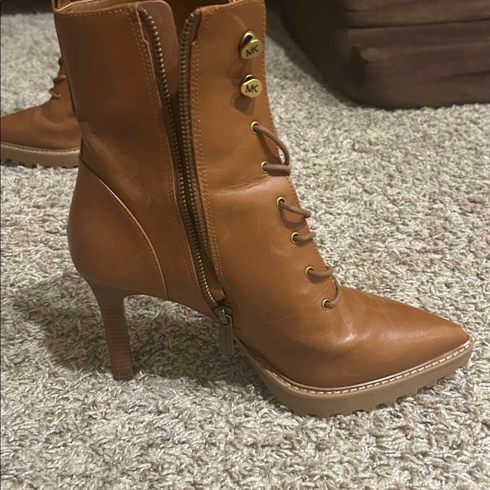 Michael Kors Lace Up Boots - Picture 2 of 14